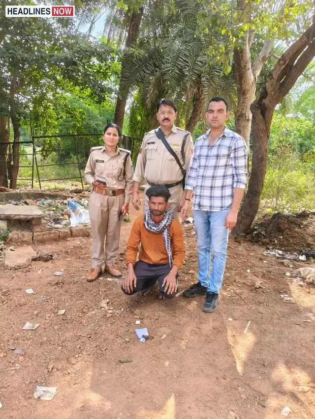 Physical police action against gambling in Shivpuri, Irshad Khan arrested; betting slips and Rs 1,300 in cash seized