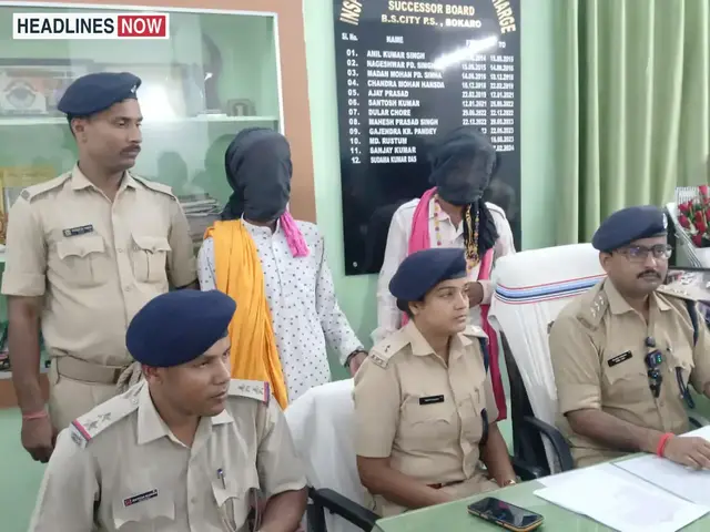 बोकारो में महिला से सोने के गहनों की ठगी:ठगों ने दुख दूर करने के लिए मंगलसूत्र और टॉप्स लिए, पीतल के लॉकेट दिए; दो गिरफ्तार